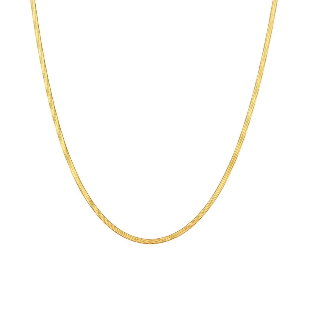 Dunne snake ketting (kort)