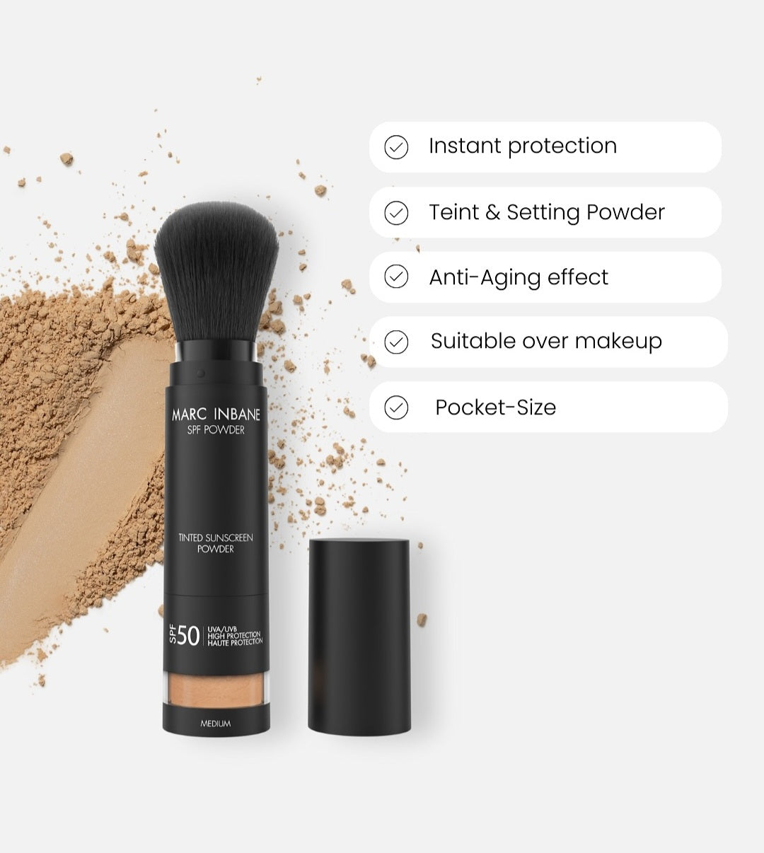 Tinted SPF50 Powder MARC INBANE