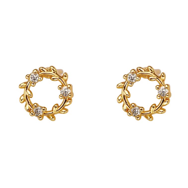 Flower crown studs