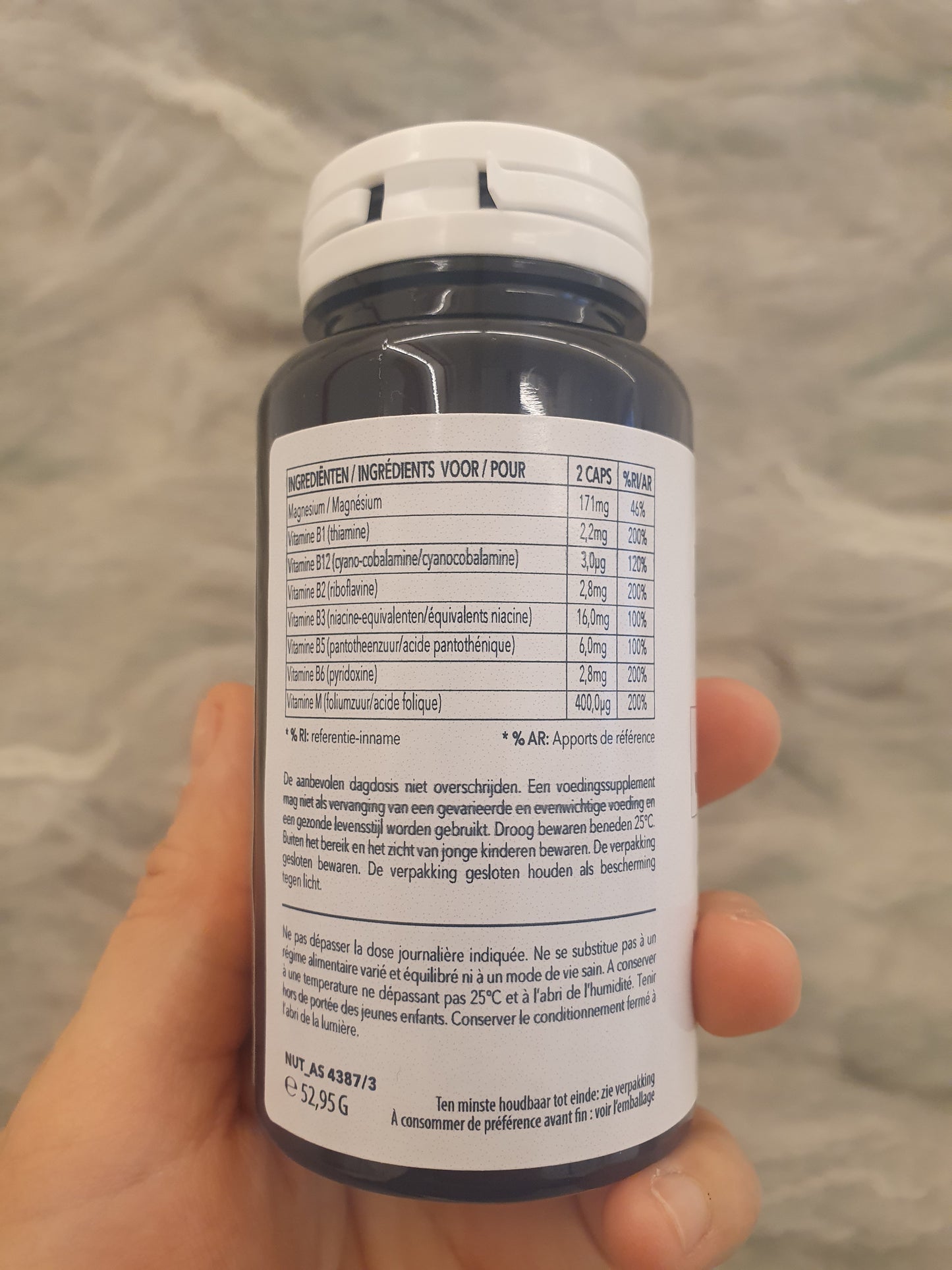 Magnesium en vitamine B complex