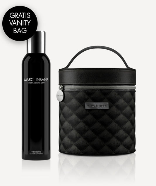 Tanning spray + gratis vanity bag twv 39,95