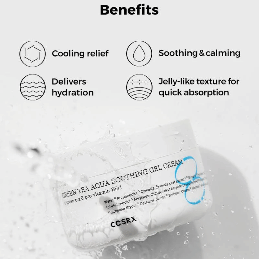 Green tea aqua soothing gel cream COSRX