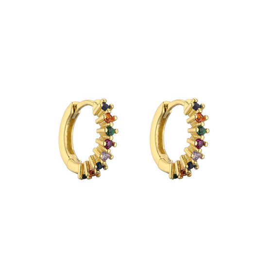 Sparling diamond hoops