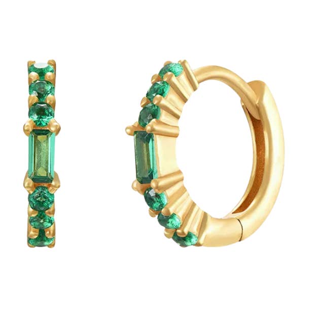 Green Anna hoops