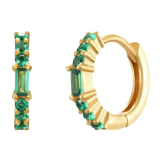 Green Anna hoops